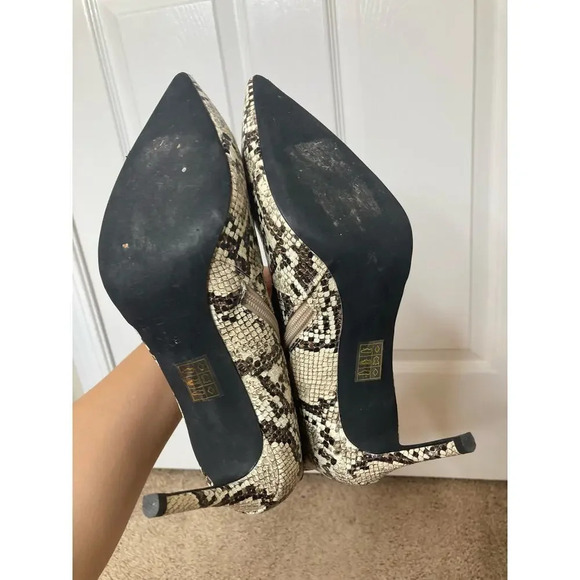 Jeffrey Campbell Khalees snake print booties sz 8 - Picture 9 of 12